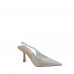Zapato De Tacón Vinilo Transparente Slingback